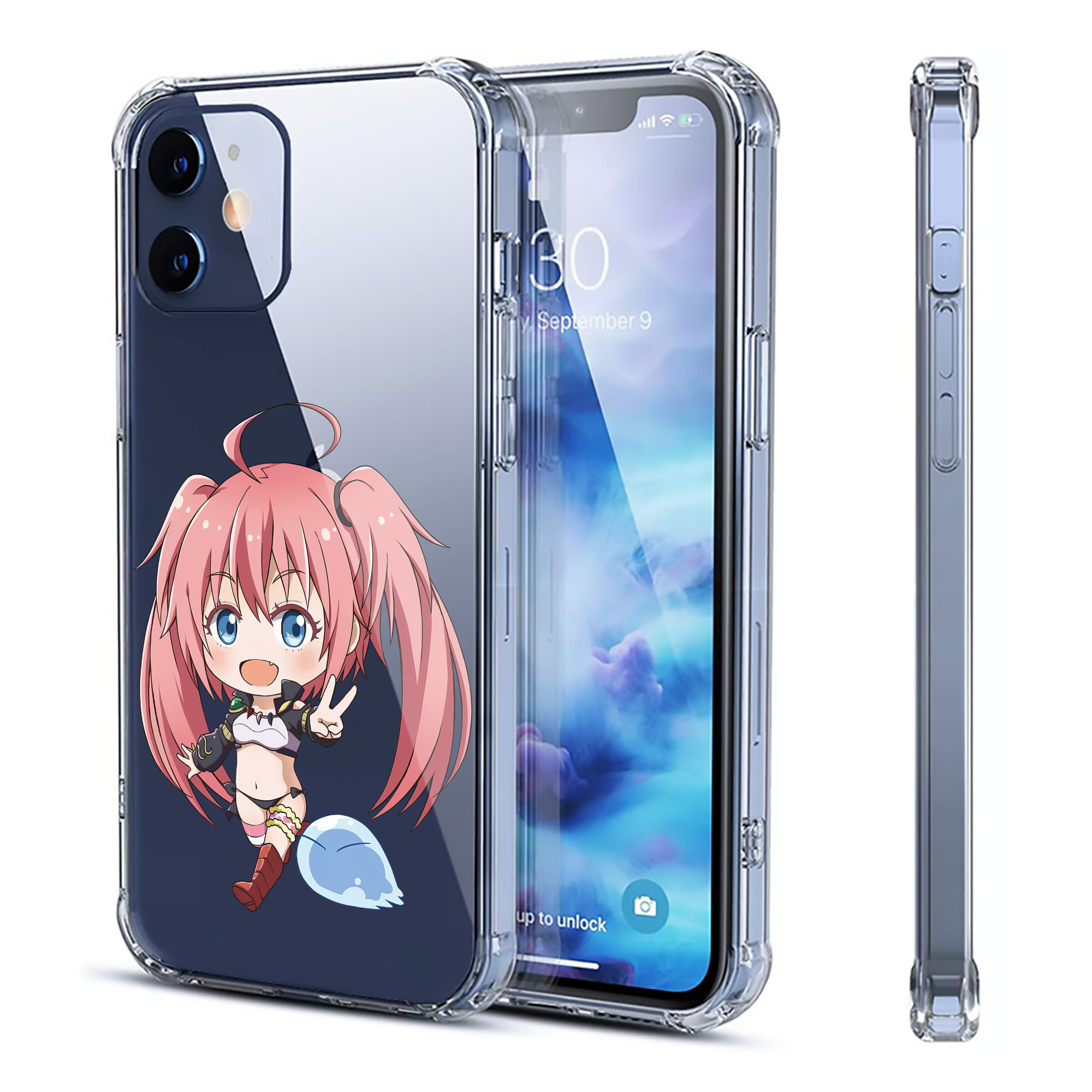 （画像用） 転スラ Regarding Reincarnated to Slime 【iPhone 12シリーズ対応】透明スマホケース（クリアソフトケース）